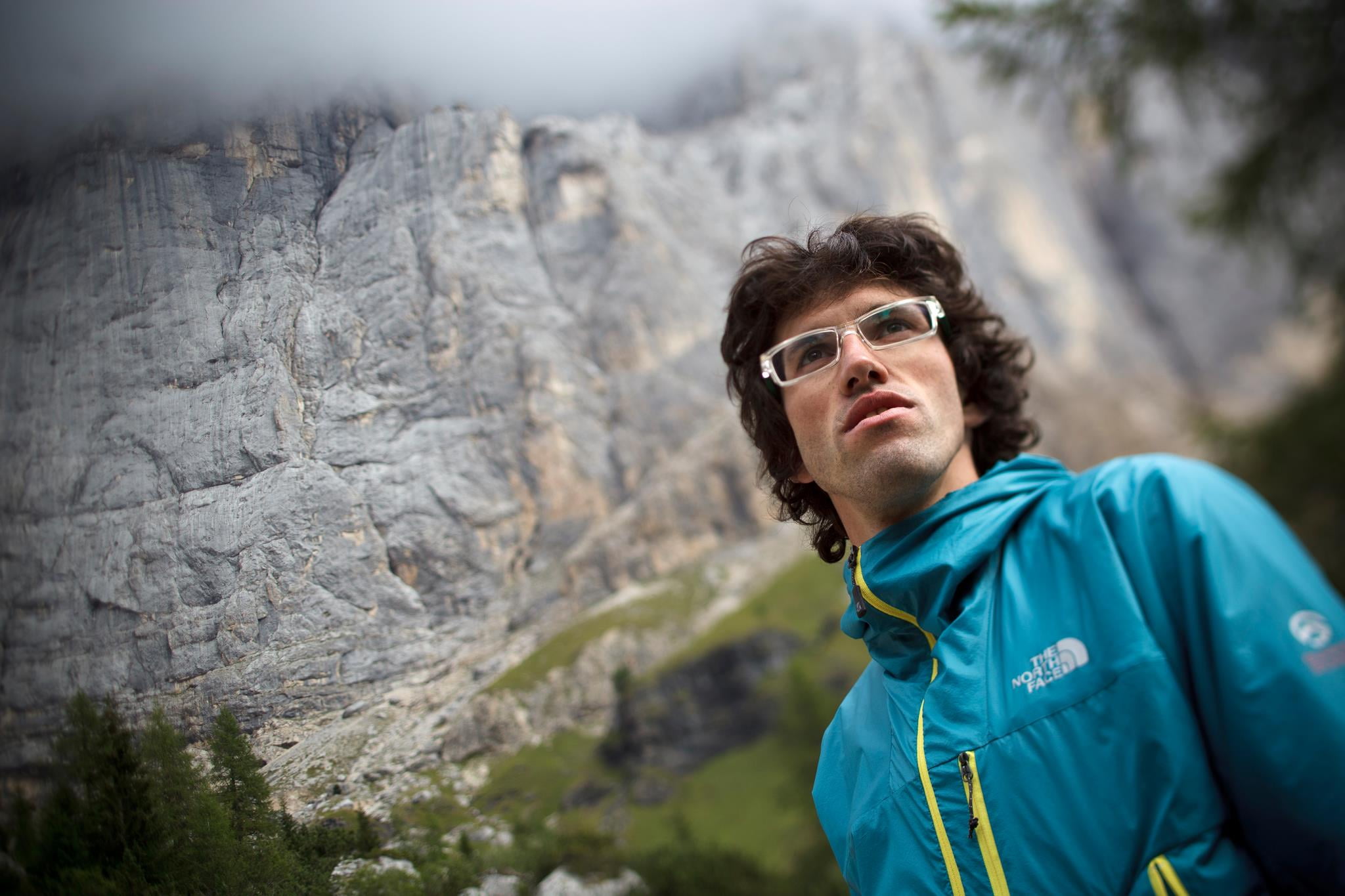 Hansjorg Auer, world-class Austrian climber Hansjorg Auer, world-class Austrian climber