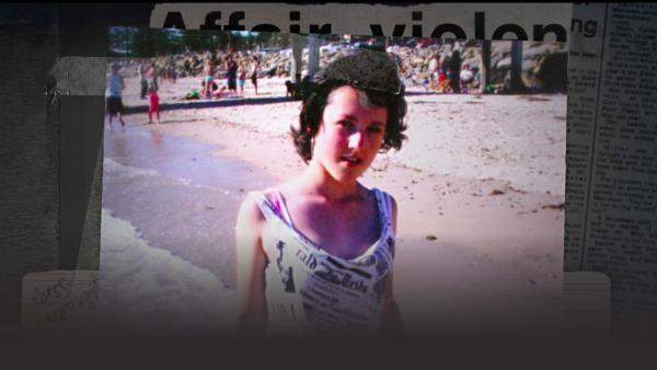 A young girl on the beach