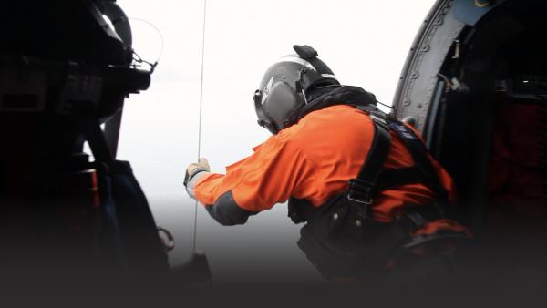 Man in helicopter
