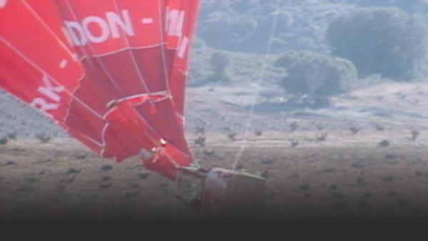 Hot air balloon crashing