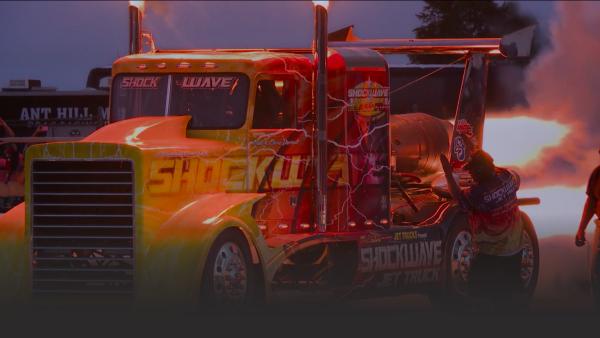 Jet powered truck