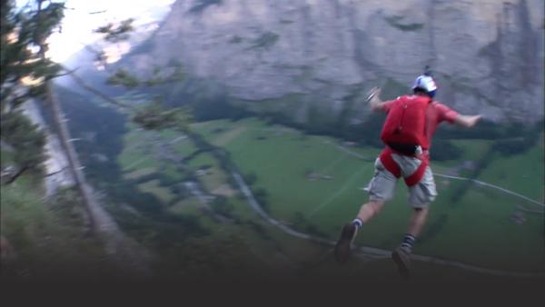 B.A.S.E Jumping.