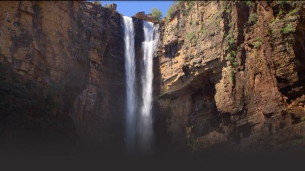 A huge waterfall