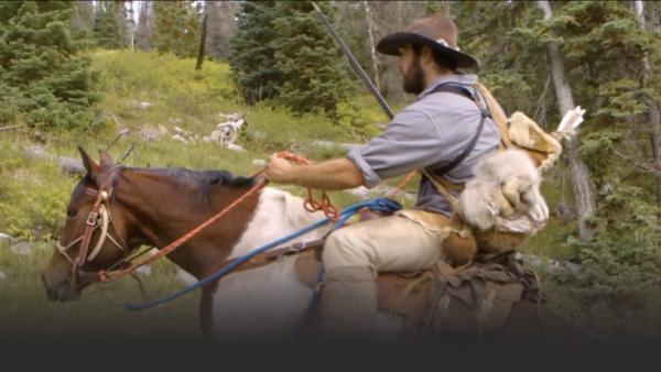 A man riding a horse