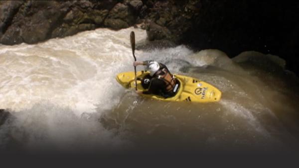 Man kayaking