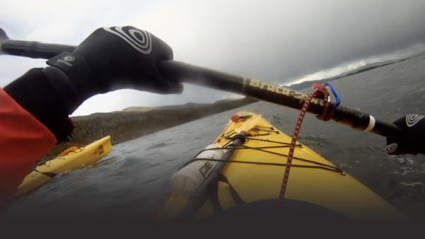 Person kayaking