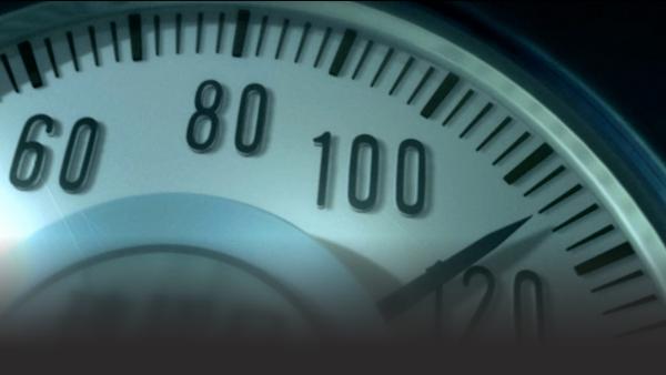 speedometer rises quickly